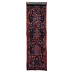 Hand Knotted Gallery Size Full Pile Persian Nahavand Rug