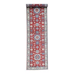 Hand Knotted Gallery Size Kazak Tribal Design Oriental Rug