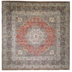 Hand Knotted Haji Jalili Re-Creation Square Oriental Rug