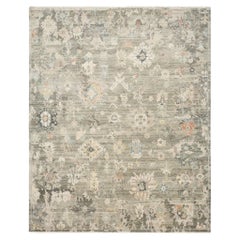 9’3”x11’9” Myra Transitional Hand-Knotted Wool Designer Area Rug