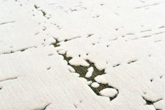 Hand-Knotted Ivory & Khaki Rug in Quarry Design with Extra Thick Pile
