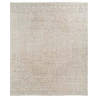 Hand-Tufted Rug in Sea Mist Green and Antique White, Subtle Textured ...