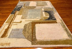 Hand-Knotted Kaveri Modern Wool & Silk Rug – 4' x 6'