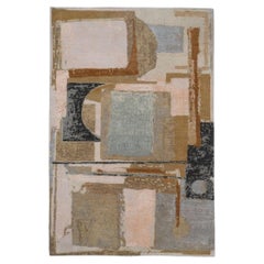 Hand-Knotted Kaveri Modern Wool & Silk Rug – 4' x 6'
