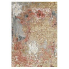 Hand-Knotted Lasya Modern Wool & Silk Rug – 4'1" x 5'11"