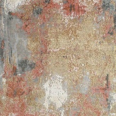 Hand-Knotted Lasya Modern Wool & Silk Rug – 4'1" x 5'11"