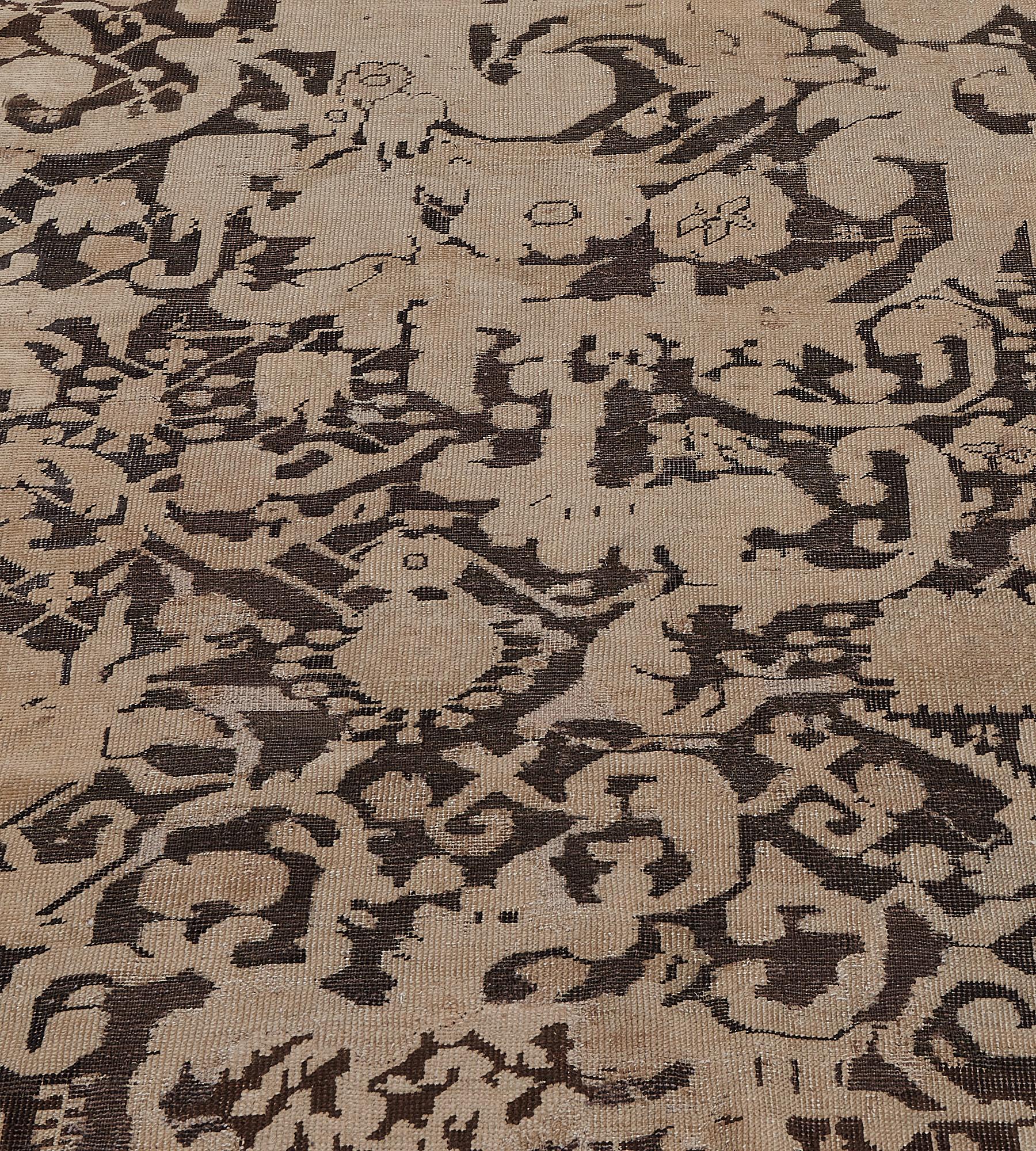 Caucasian Hand Knotted Late 19th Century Wool Floral Karabagh Runner For Sale