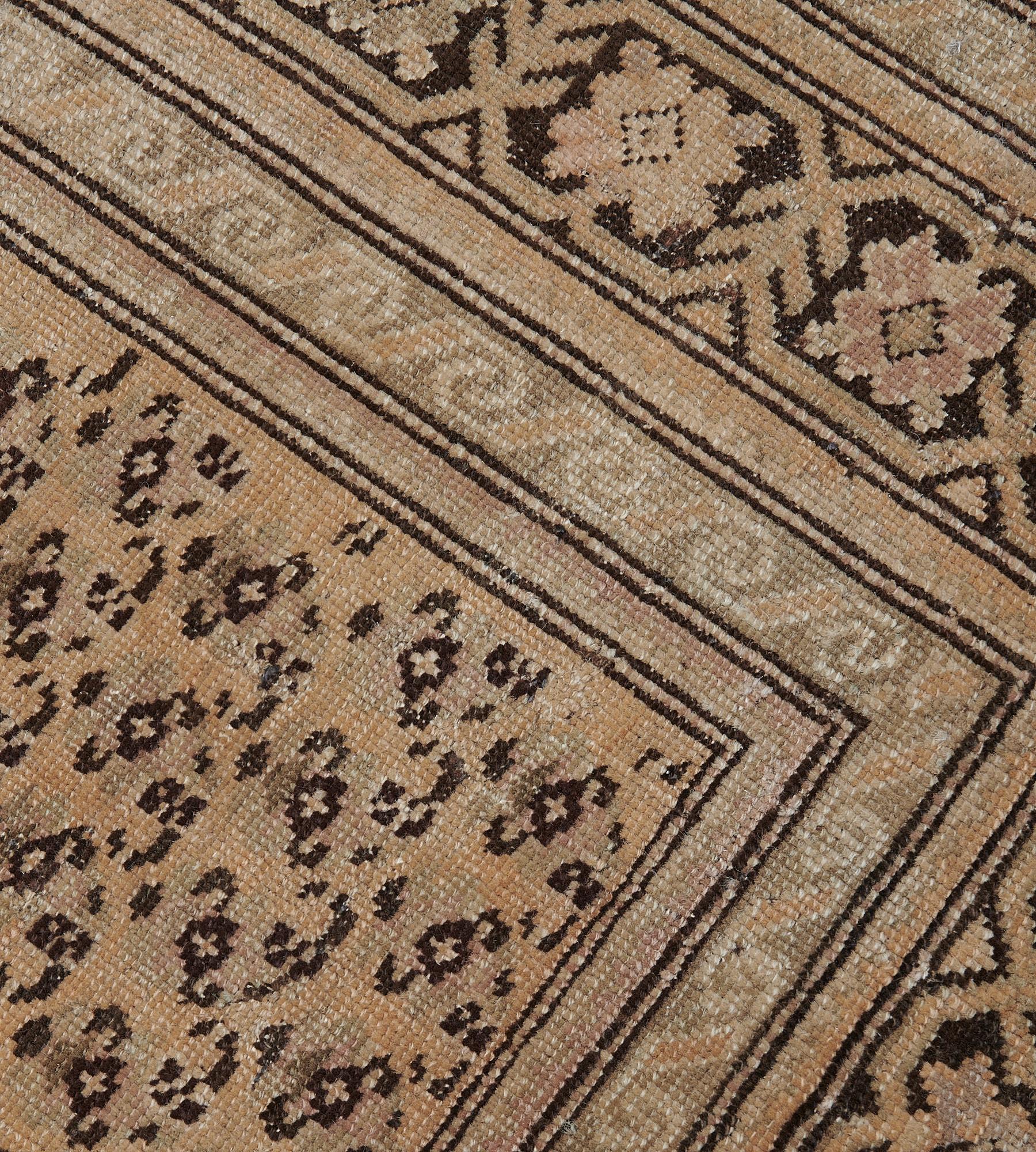 Hand Knotted Late 19th Century Wool Karabagh Runner For Sale 2