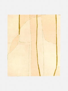 Hand Knotted "Lignes Dorées" Rug 200, Florian Pretet and Lisa Mukhia Pretet