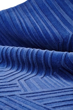 Hand Knotted Line Rug by Hatsu