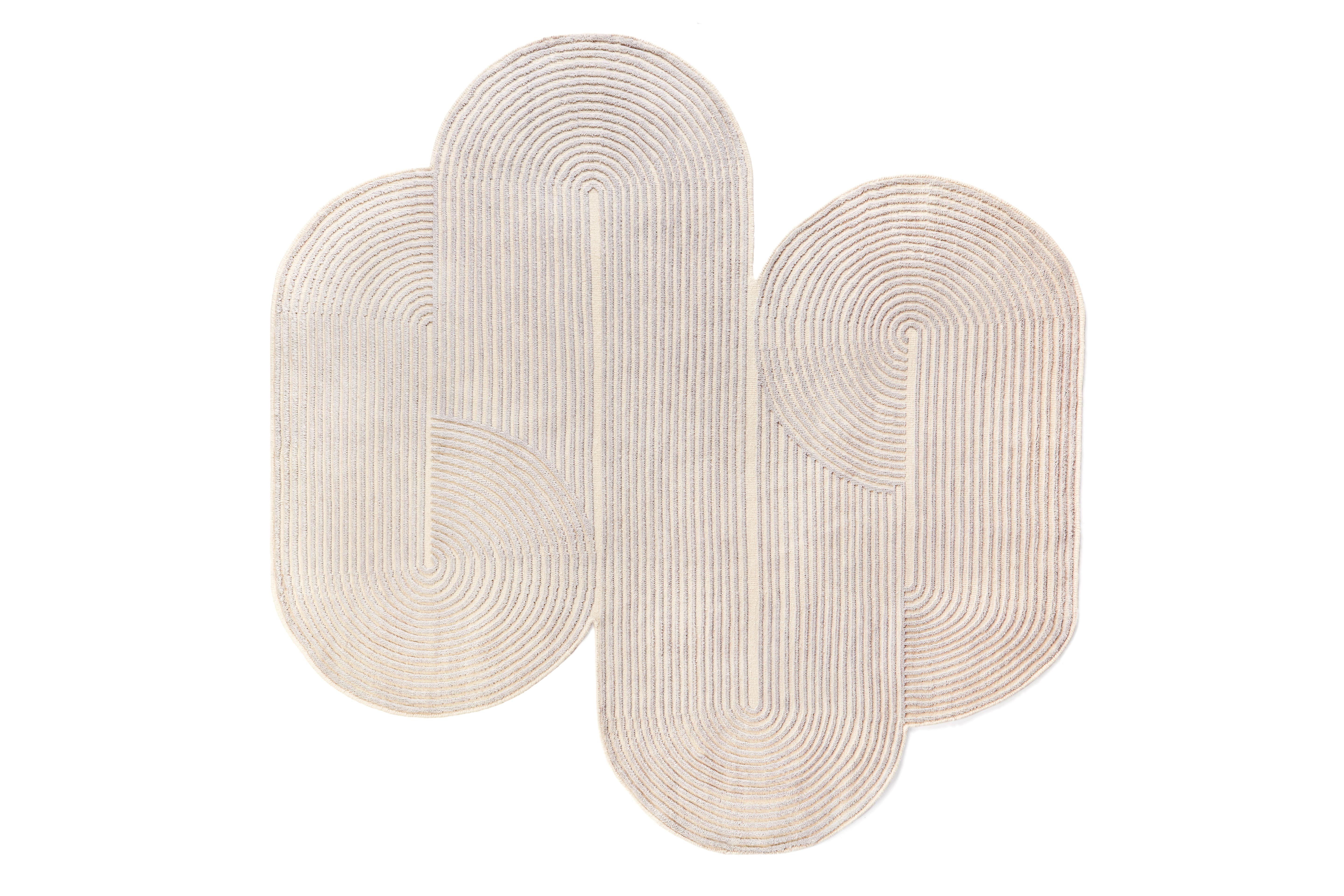 Indien Tapis Loop noué à la main par Hatsu en vente
