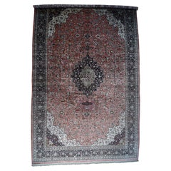 Hand Knotted Mansion Size Silk Qum Oriental Carpet