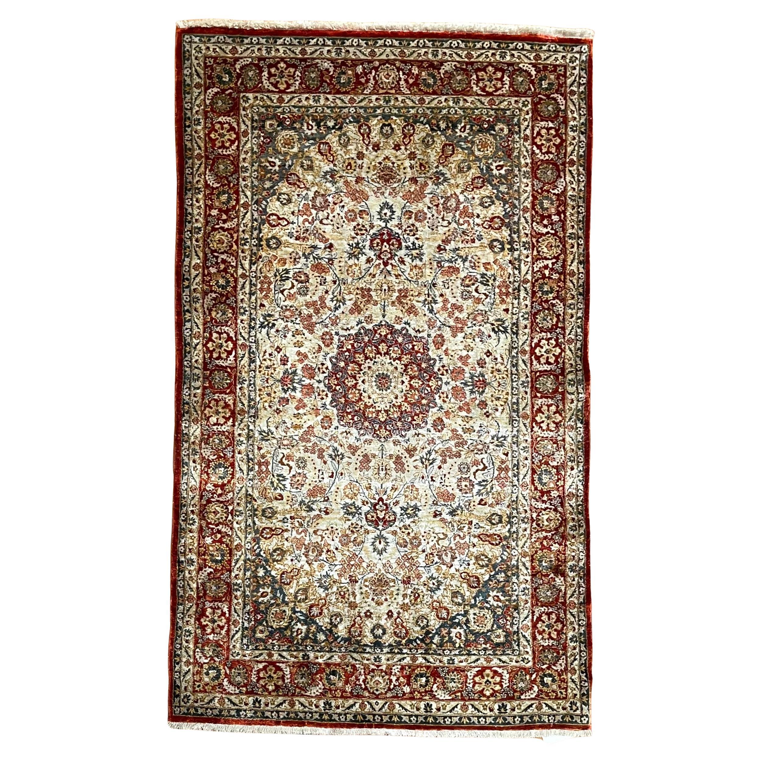 Floral Silk Chinese Rug