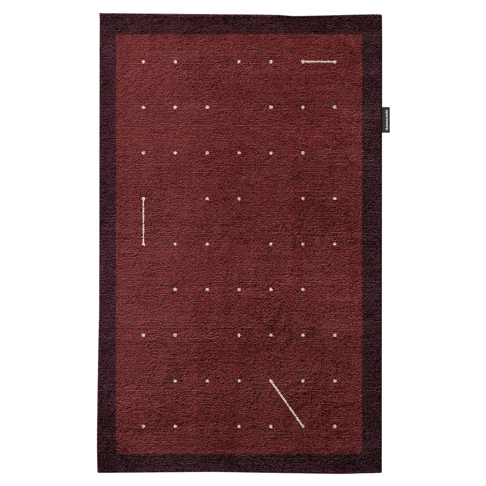Handgeknüpfter minimalistischer Teppich mit fehlenden Punkten von Spacewarp