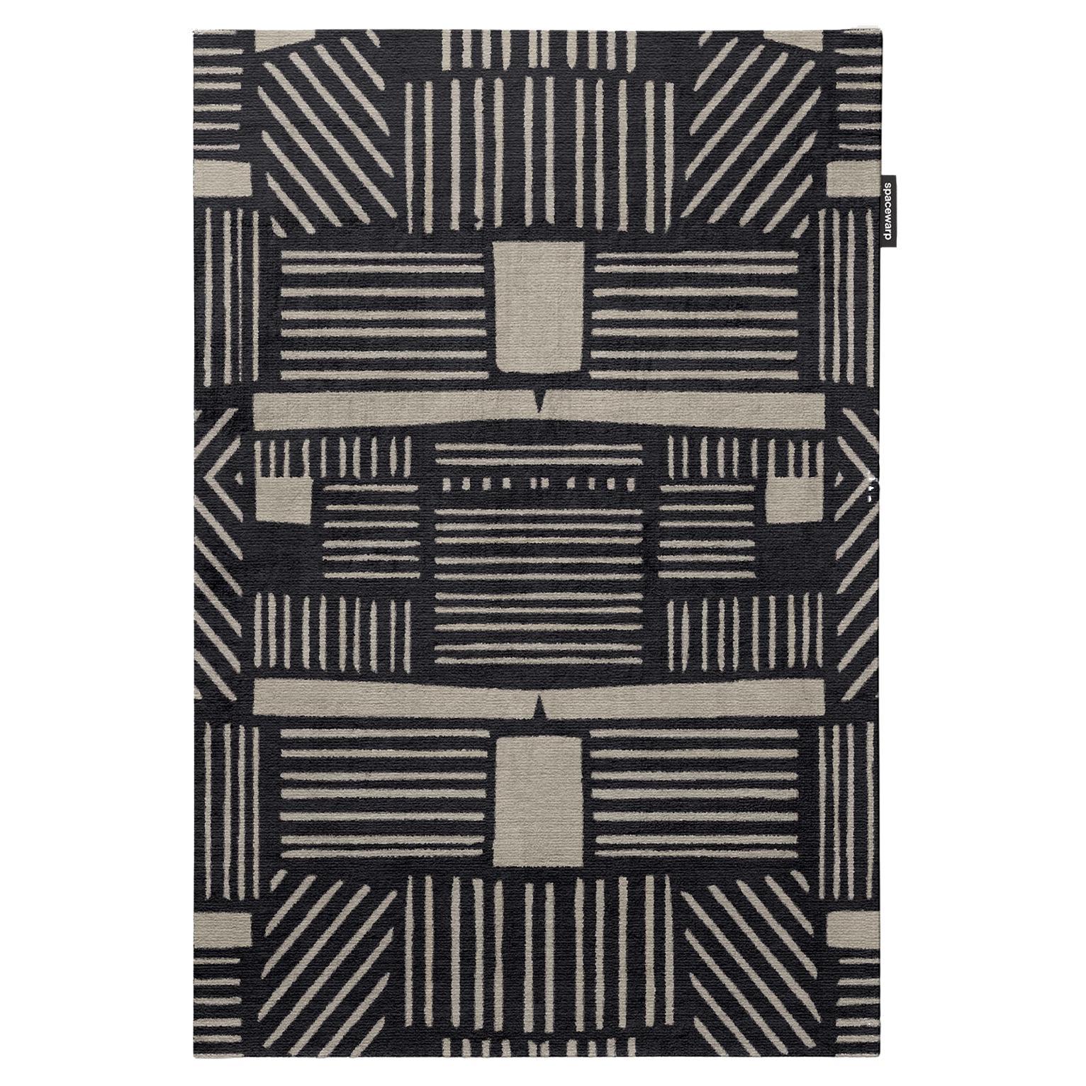 Hand Knotted Minimal StoneAge Rug by Spacewarp For Sale