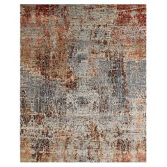 Hand-Knotted Modern Abstract Rug – 8' x 10'