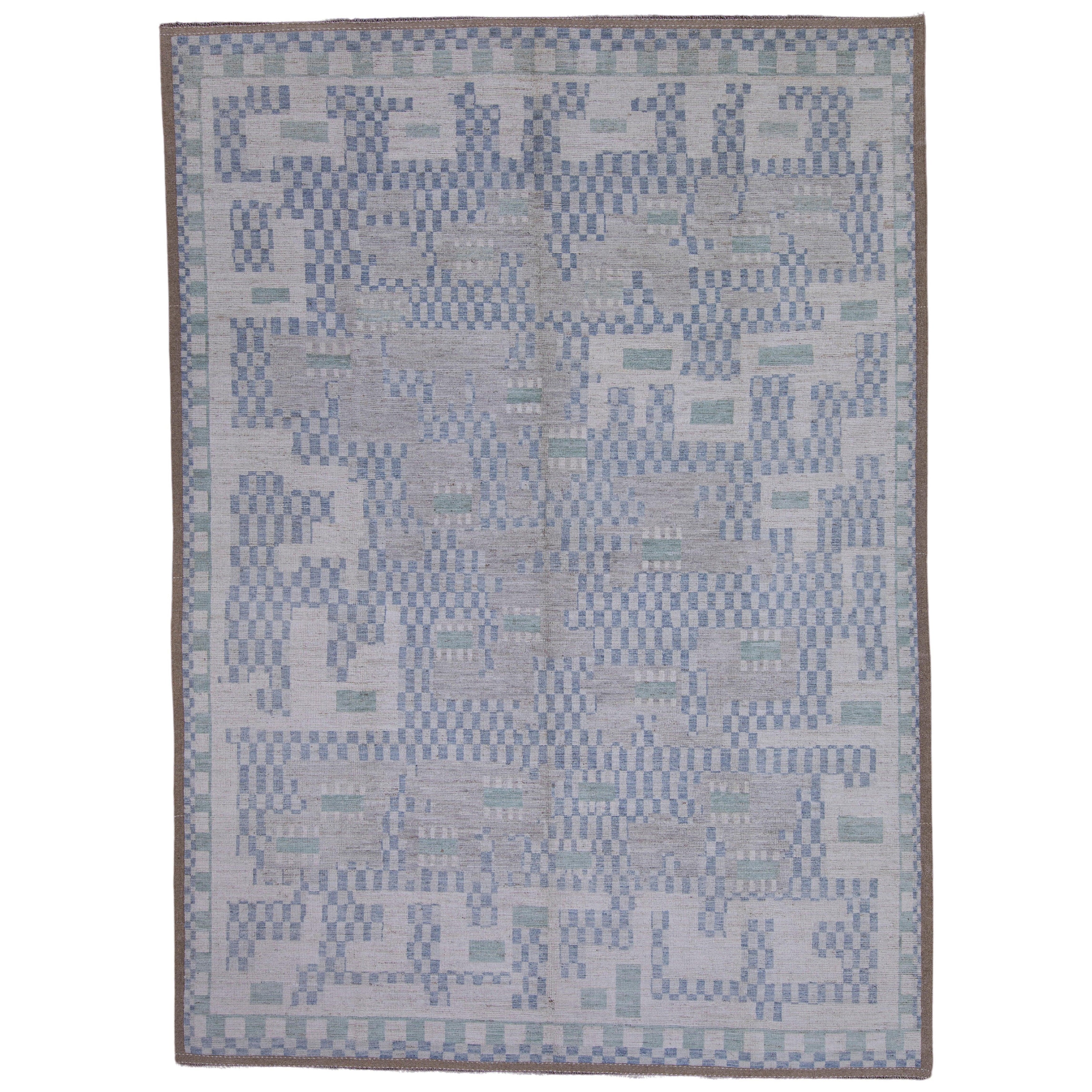 Handgeknüpfter moderner Teppich 10'3" x 14'1" #9011 im Angebot