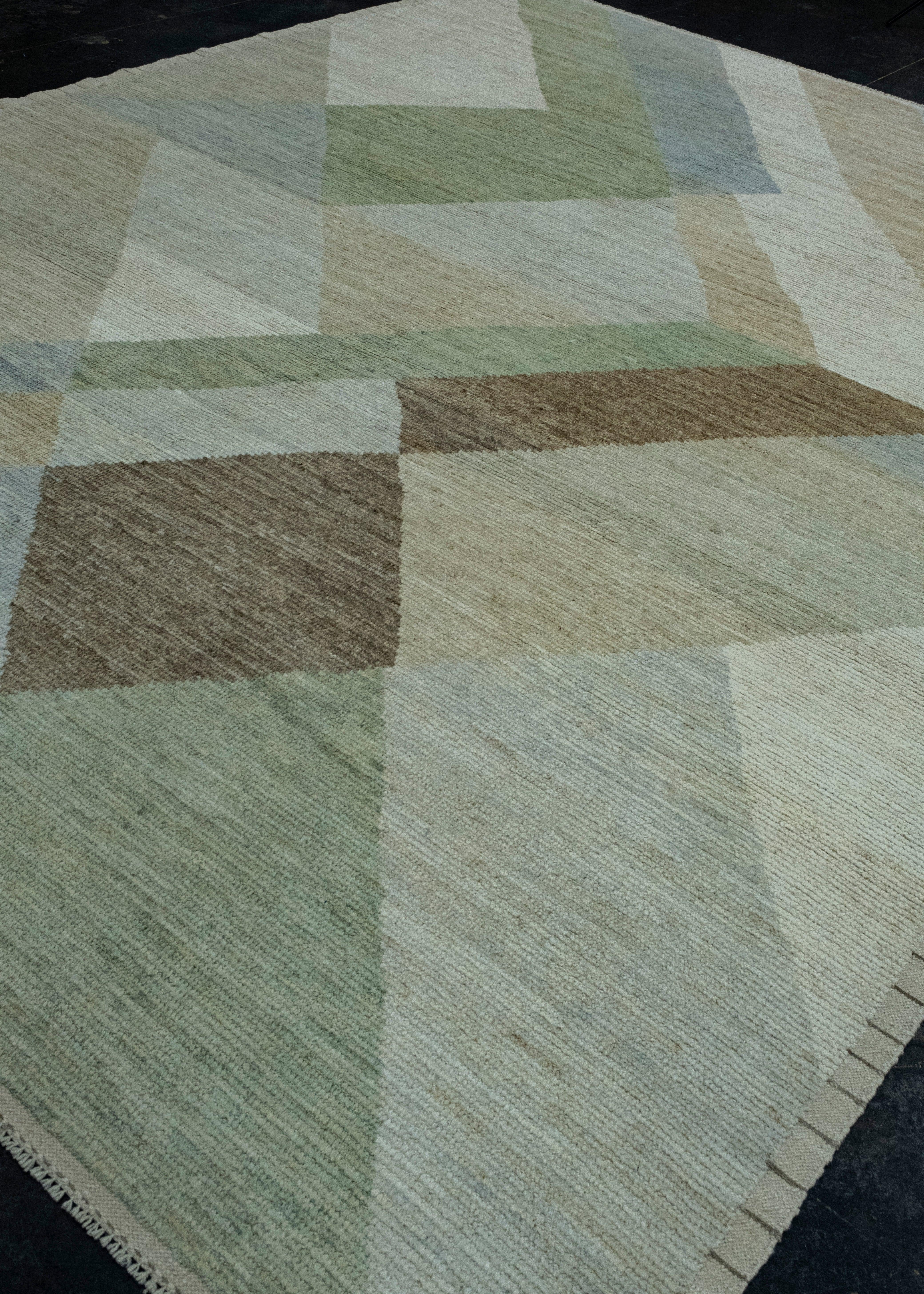 Turco Hand Knotted Modern Rug 10'5