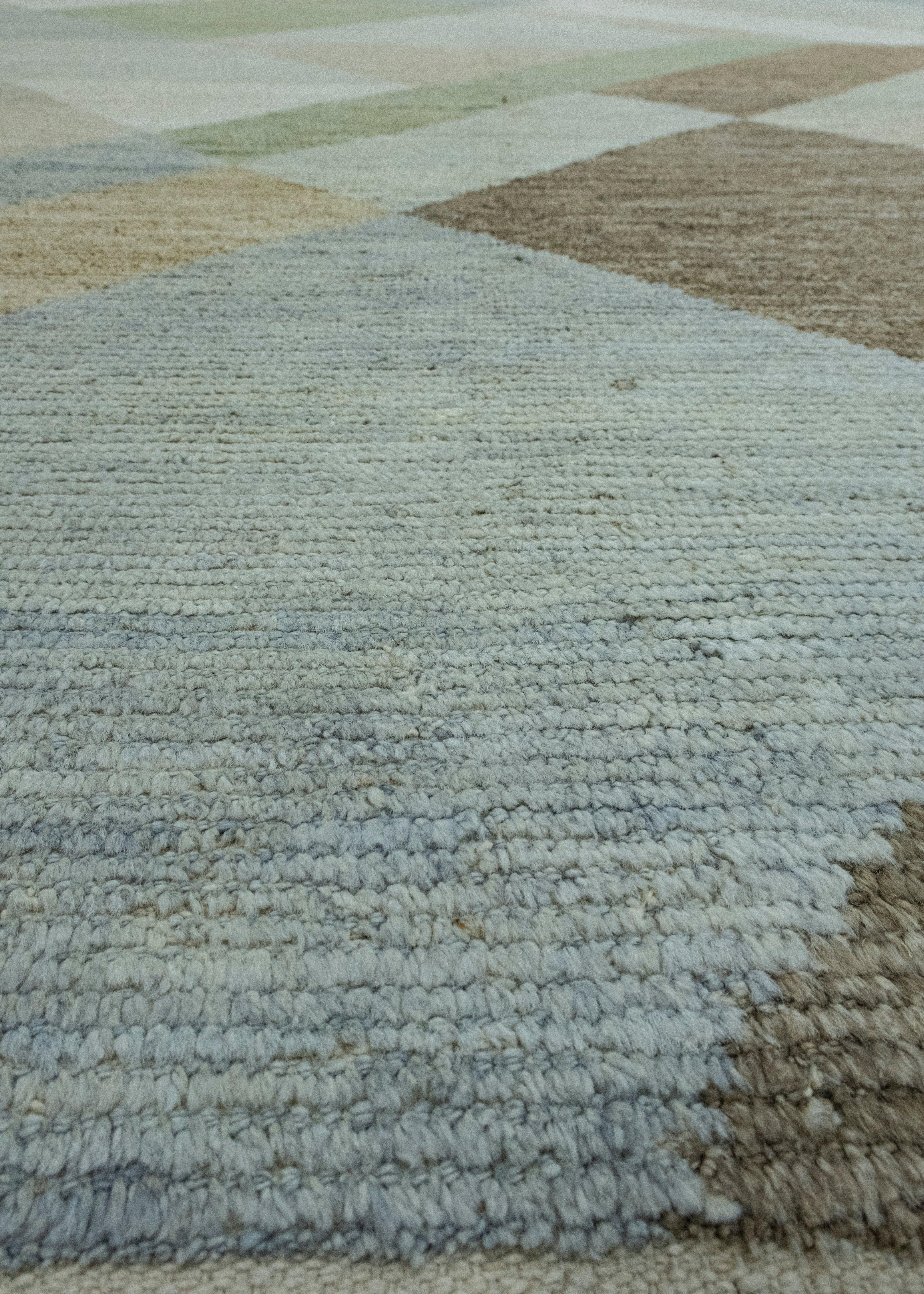 Hand Knotted Modern Rug 10'5