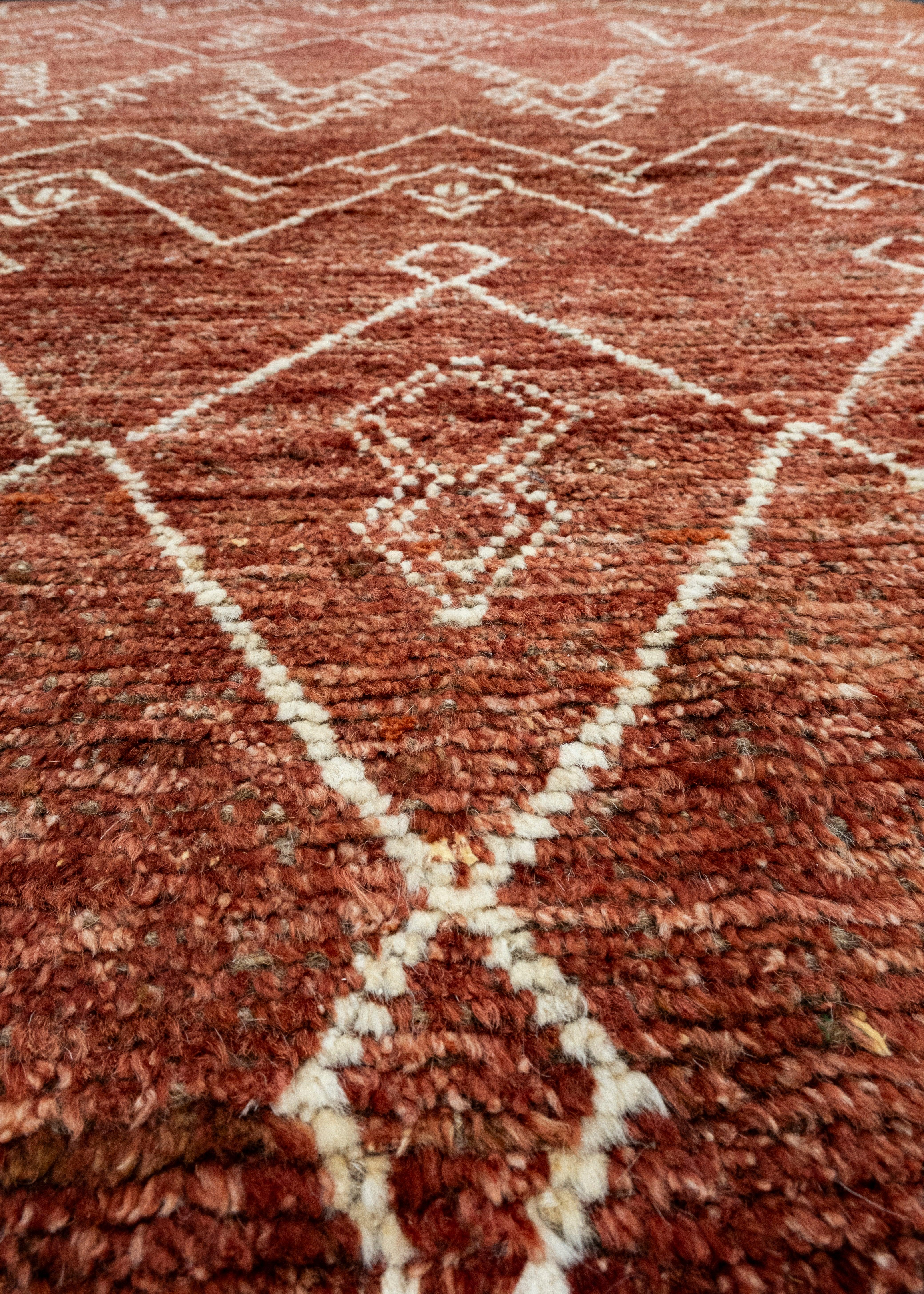 Alfombra moderna anudada a mano 9'1