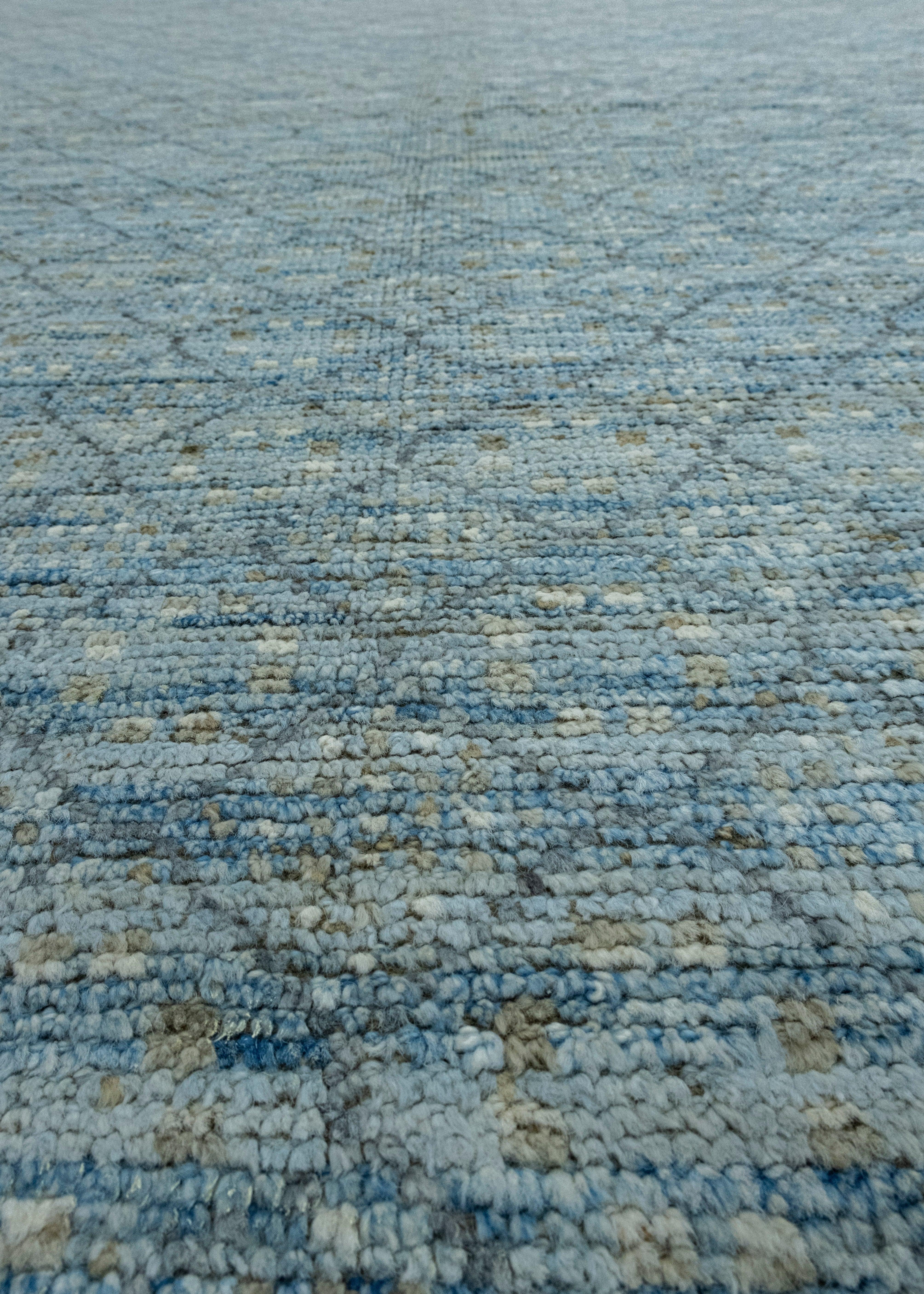 Hand Knotted Modern Rug 9'8