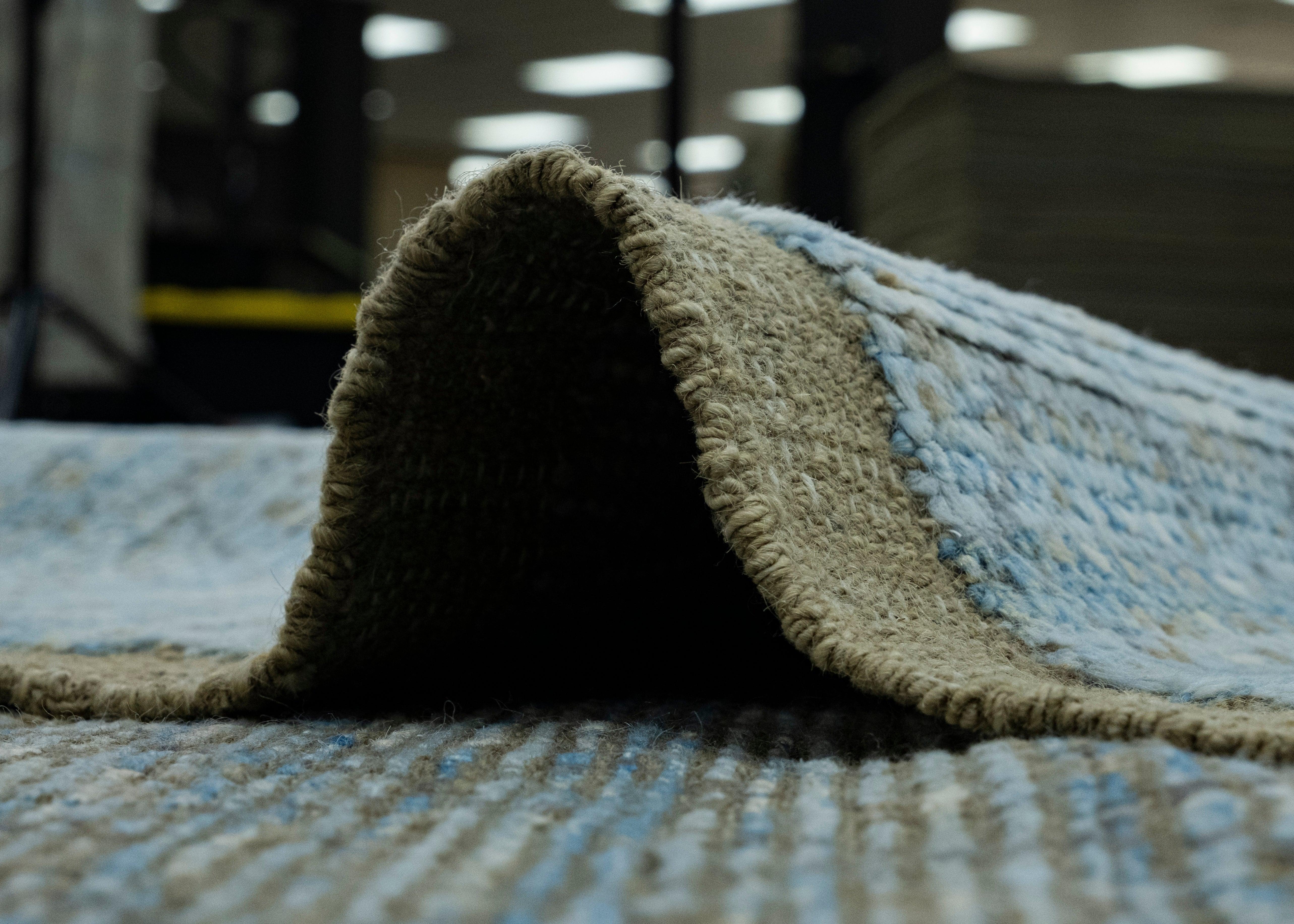 Hand Knotted Modern Rug 9'8