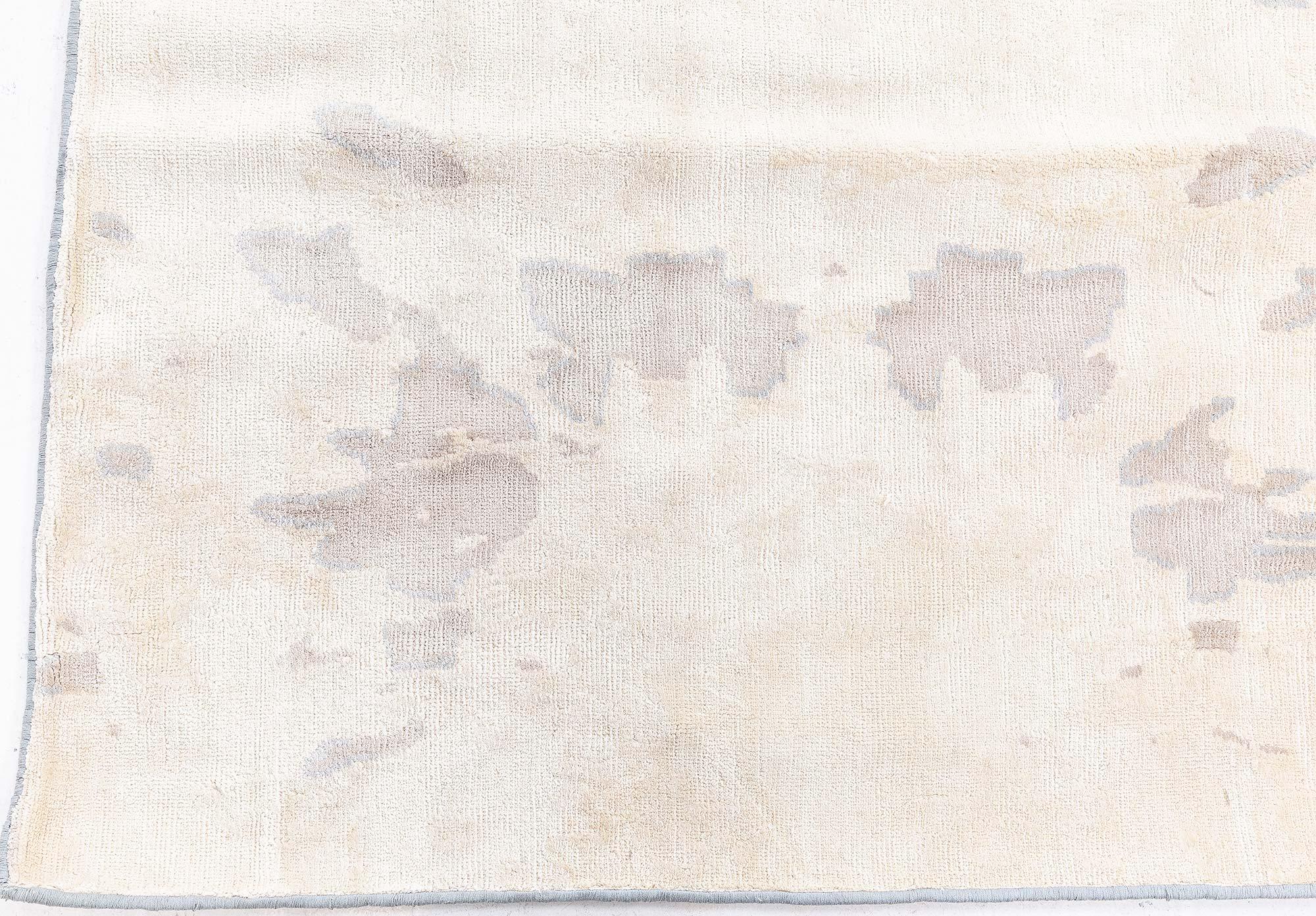 Moderne Knots Rugs modernes en laine noués à la main avec un motif abstrait doux par Doris Leslie Blau en vente