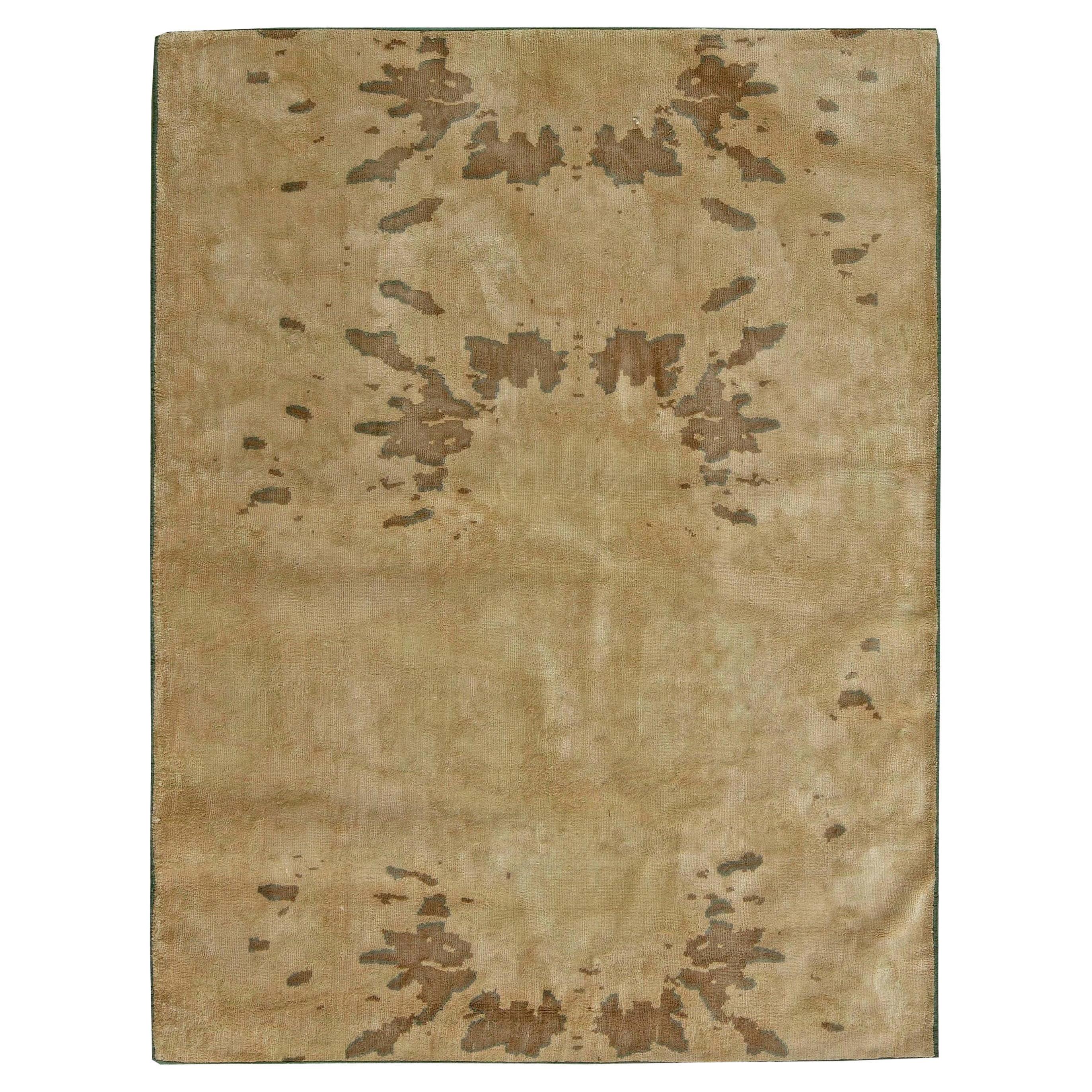 Knots Rugs modernes en laine noués à la main avec un motif abstrait doux par Doris Leslie Blau