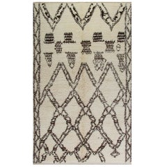 Alfombra bereber marroquí Beni Ourain hecha a mano, 100% lana. Opciones personalizadas disponibles
