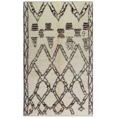 Tapis berbère marocain Beni Ourain fait main, 100 % laine. Options sur-mesure disponibles