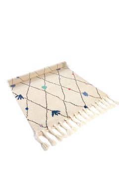 Hand Knotted Moroccan Flowers Rug by Hatsu