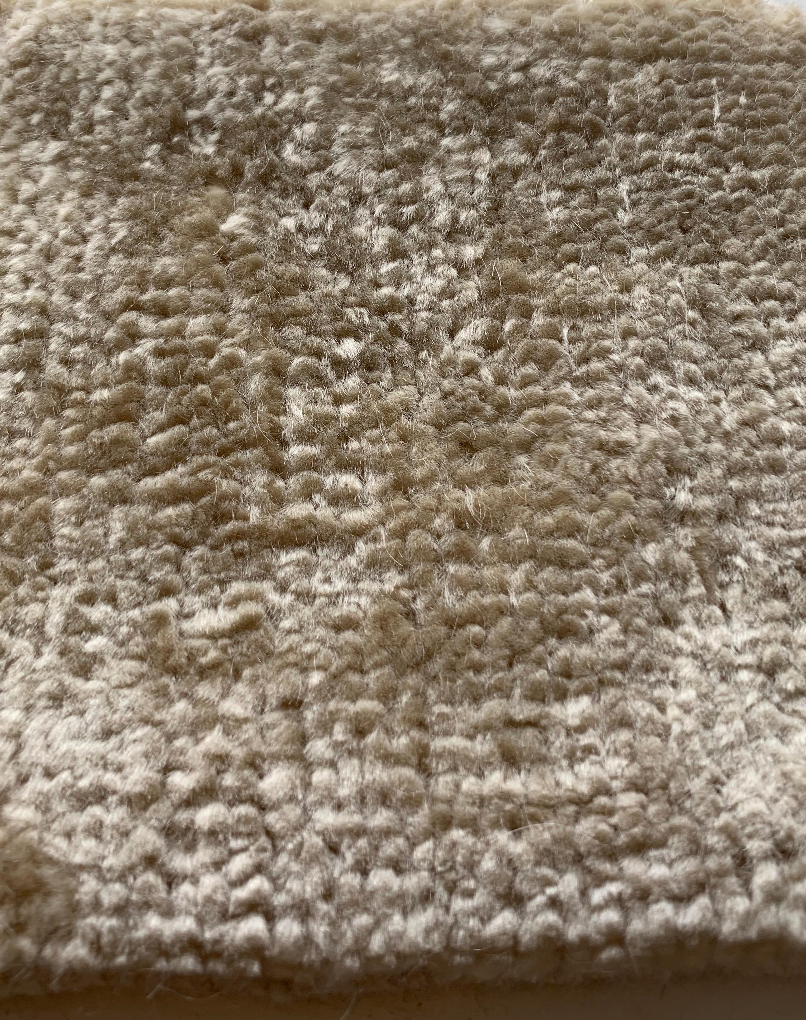 Hand Knotted Natural Mohair Rug by Groundplans For Sale 2