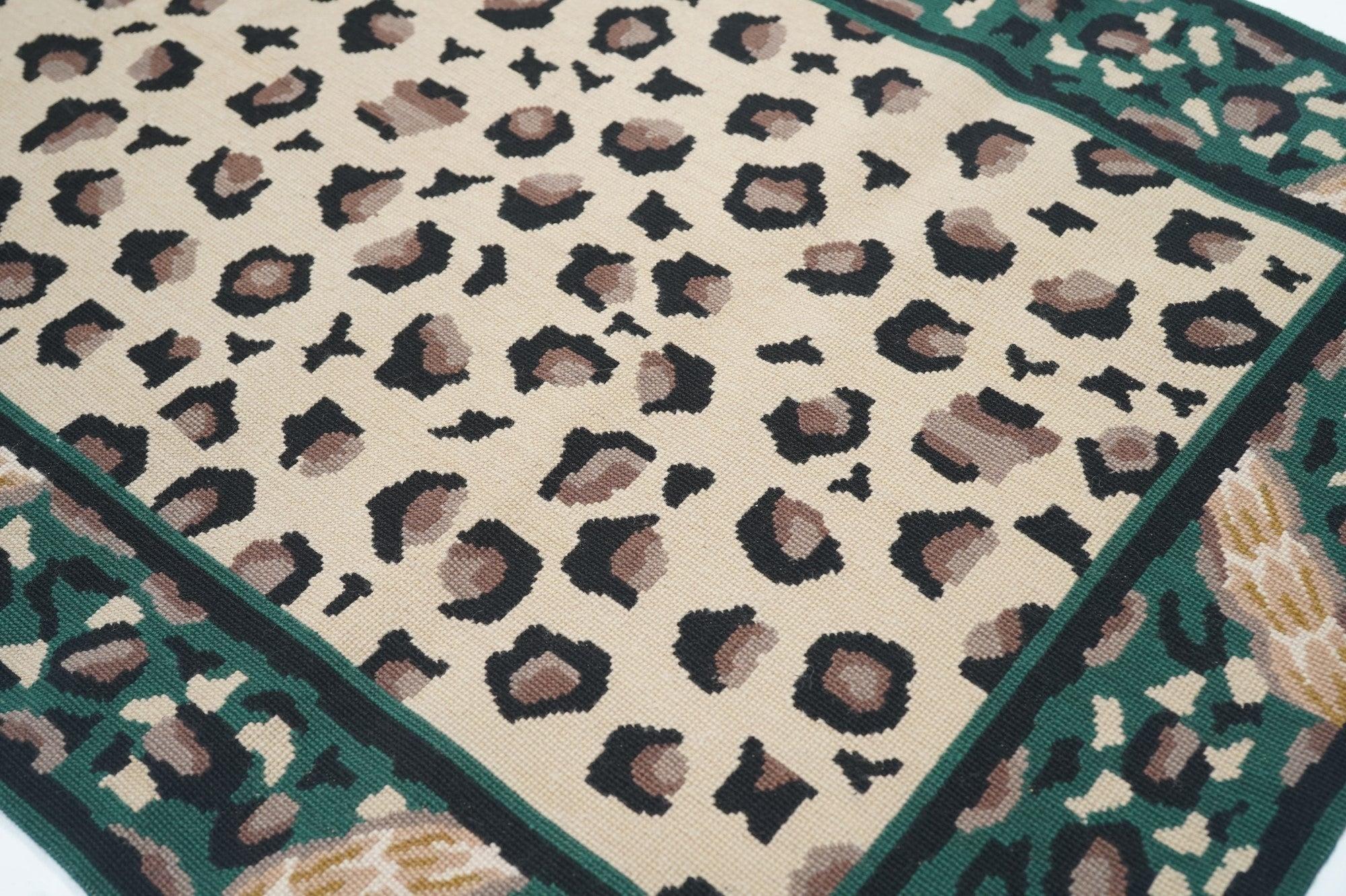 Hand Knotted Needle Point Wool Rug 2'5'' x 10'0