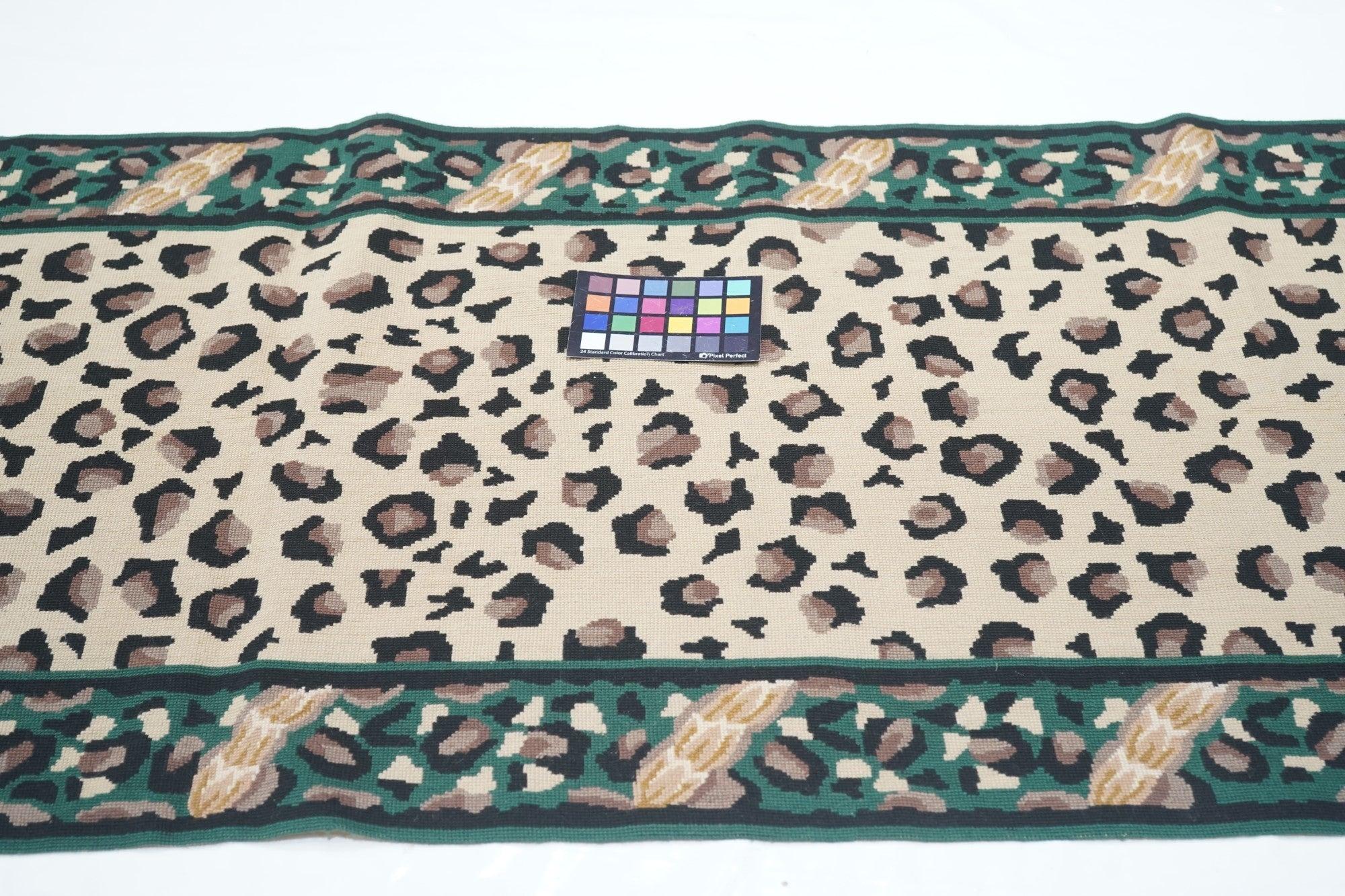 Hand Knotted Needle Point Wool Rug 2'5'' x 10'0