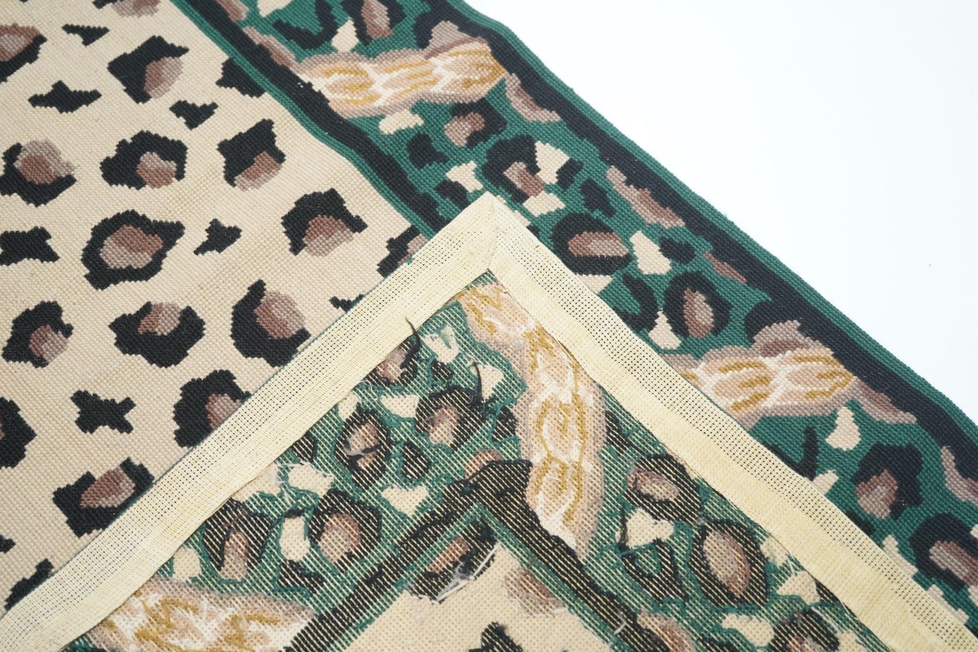 Hand Knotted Needle Point Wool Rug 2'5'' x 10'0