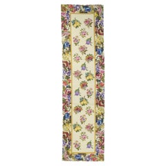 Hand Knotted Needle Point Wool Rug 2'5'' x 10'0"