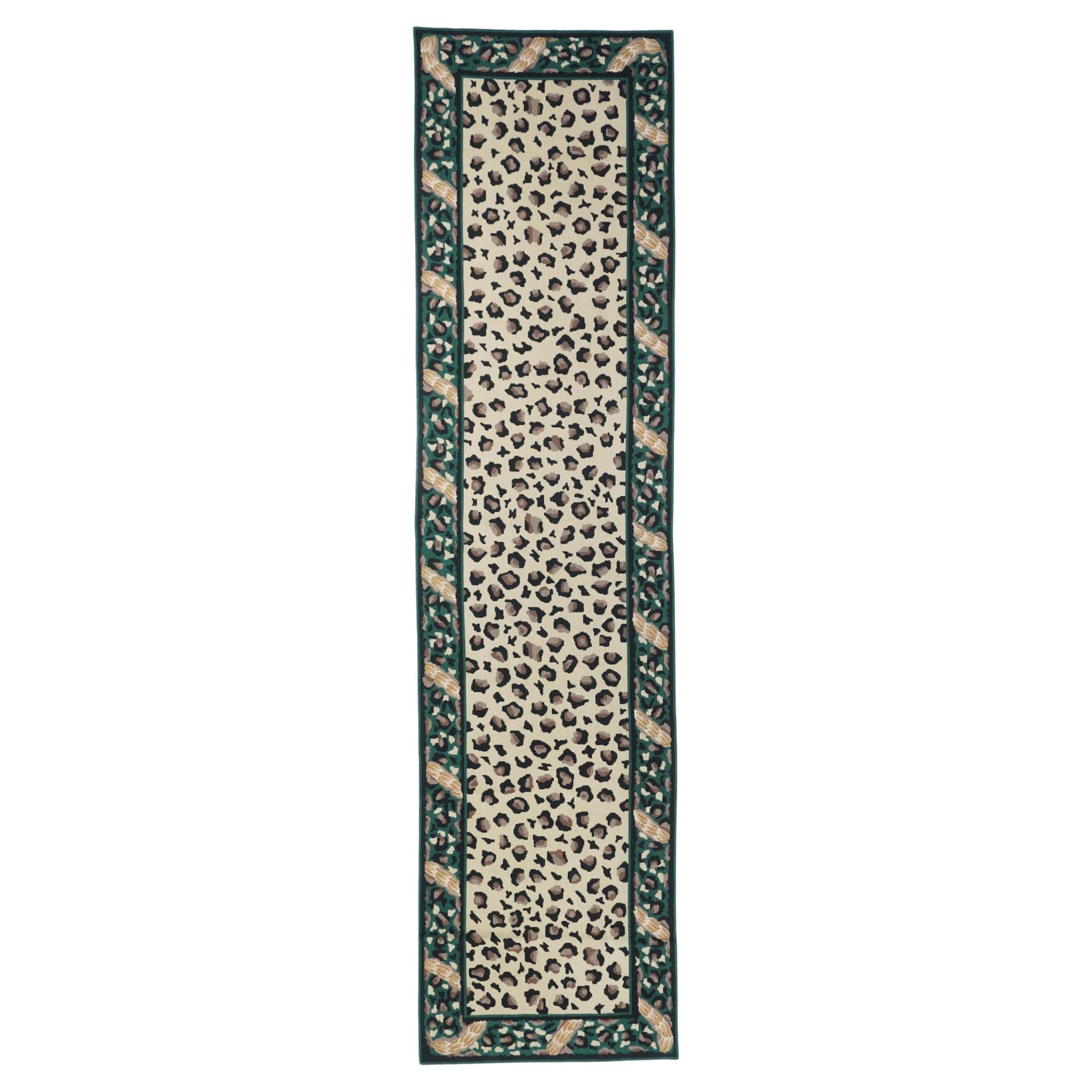 Hand Knotted Needle Point Wool Rug 2'5'' x 10'0"