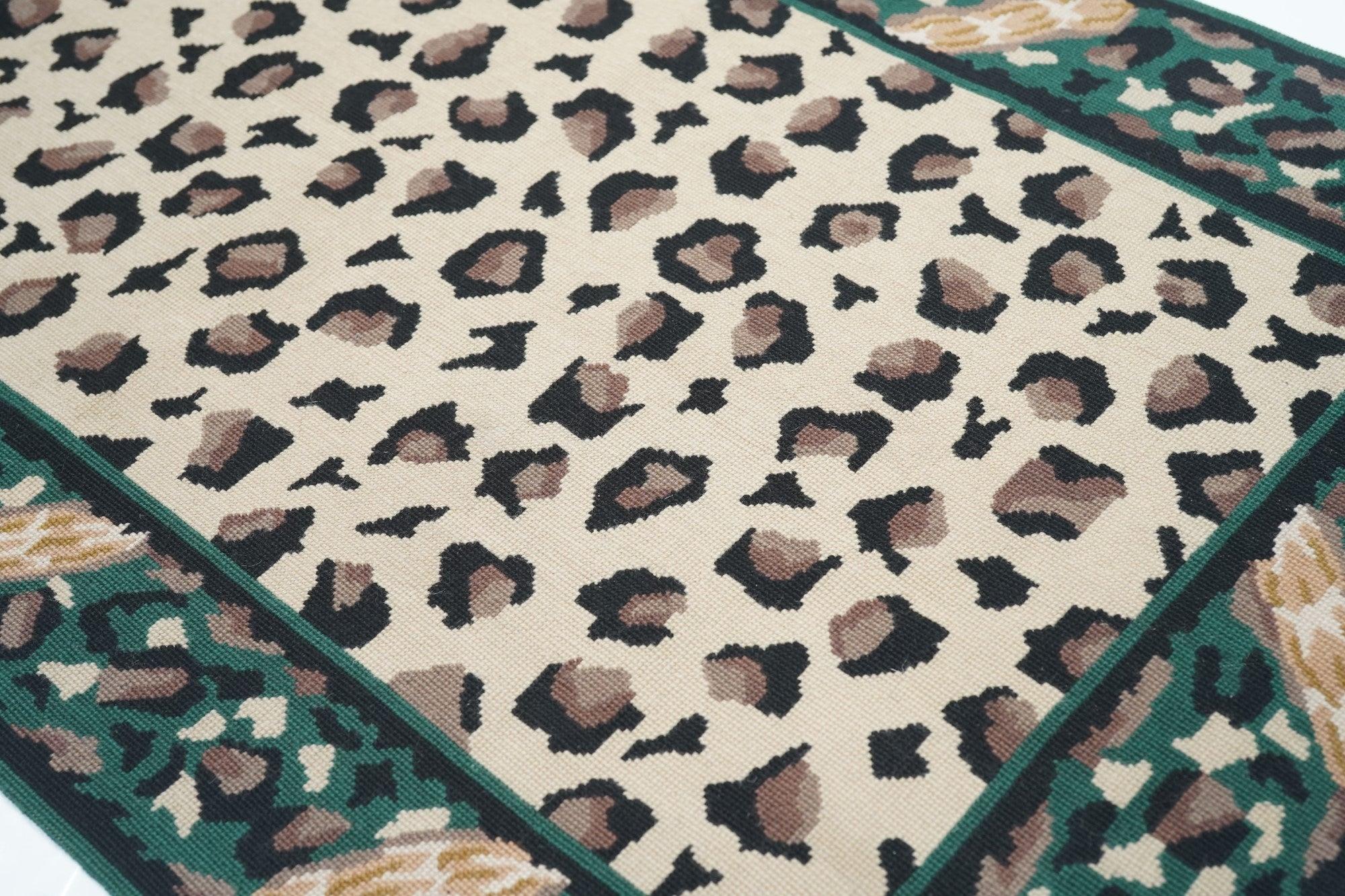 Hand Knotted Needle Point Wool Rug 2'5'' x 8'0