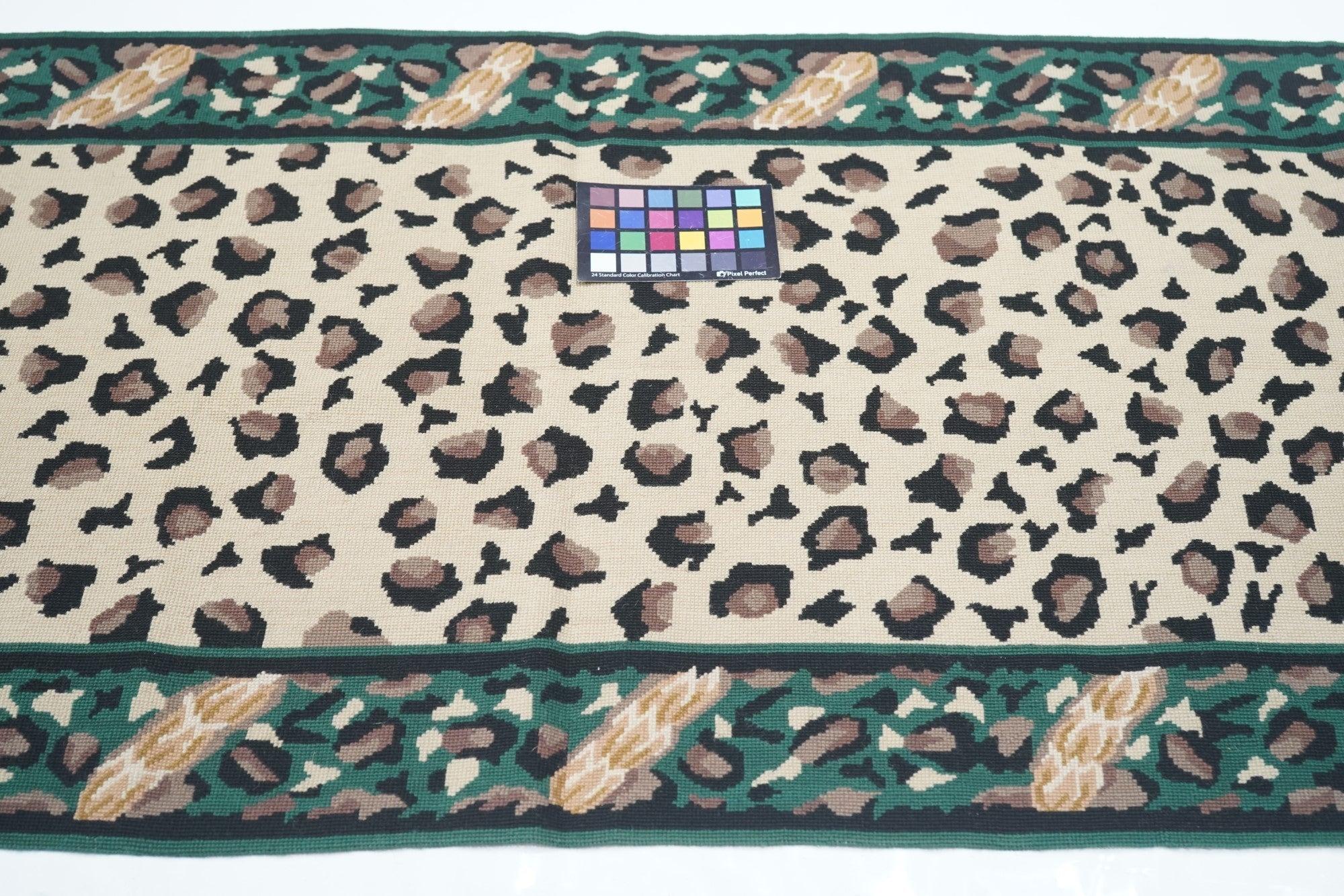 Hand Knotted Needle Point Wool Rug 2'5'' x 8'0