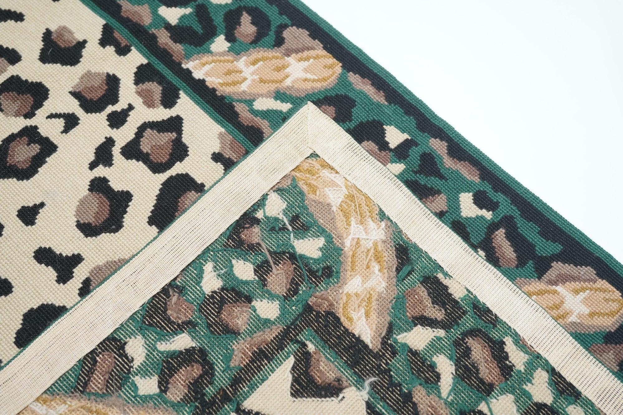 Hand Knotted Needle Point Wool Rug 2'5'' x 8'0