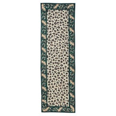 Hand Knotted Needle Point Wool Rug 2'5'' x 8'0"