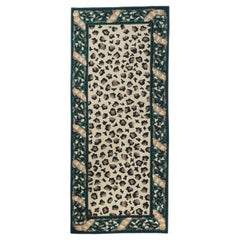 Alfombra de lana anudada a mano con punta de aguja 2'6'' x 5'11''