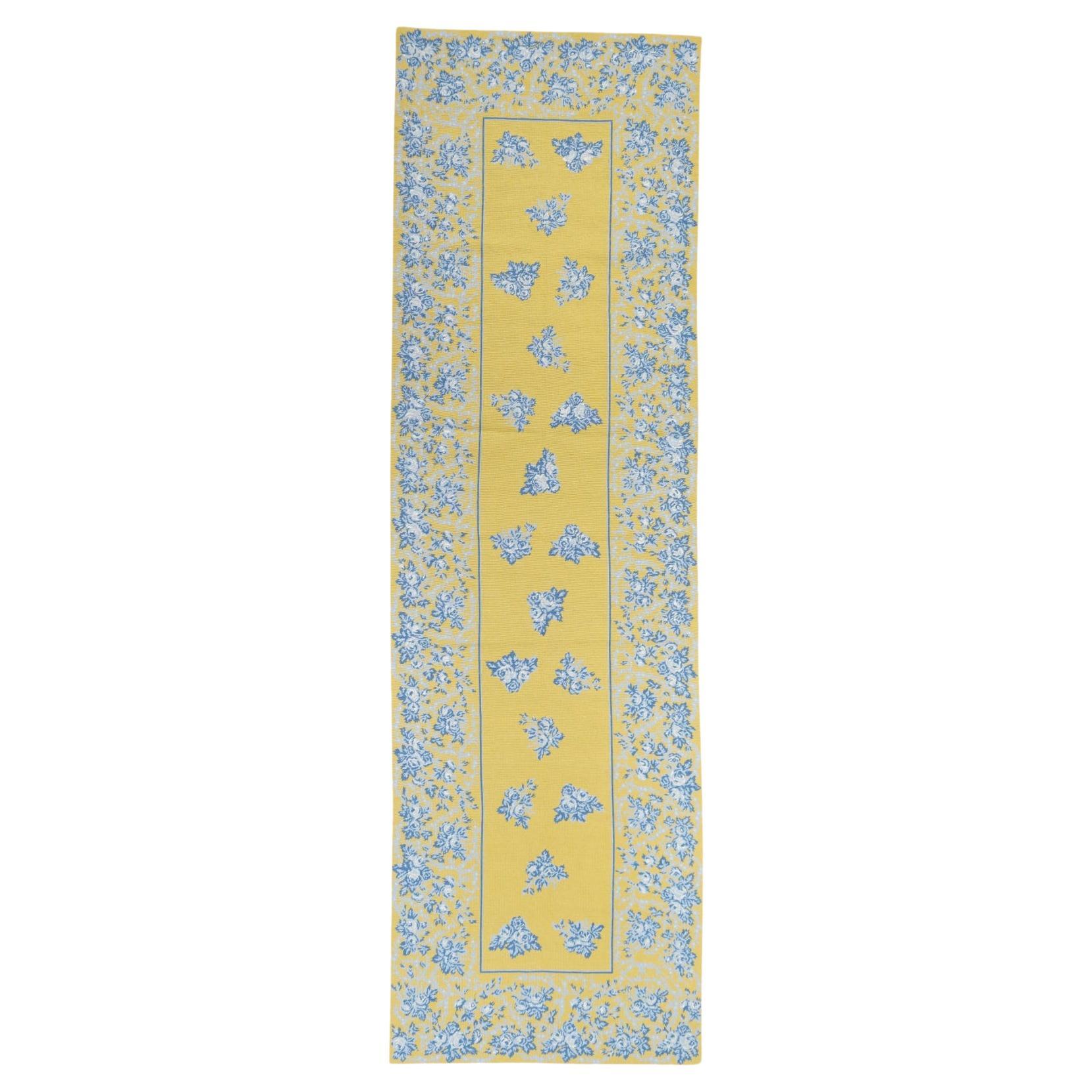 Hand Knotted Needle Point Wool Rug 3'0" x 9'11''