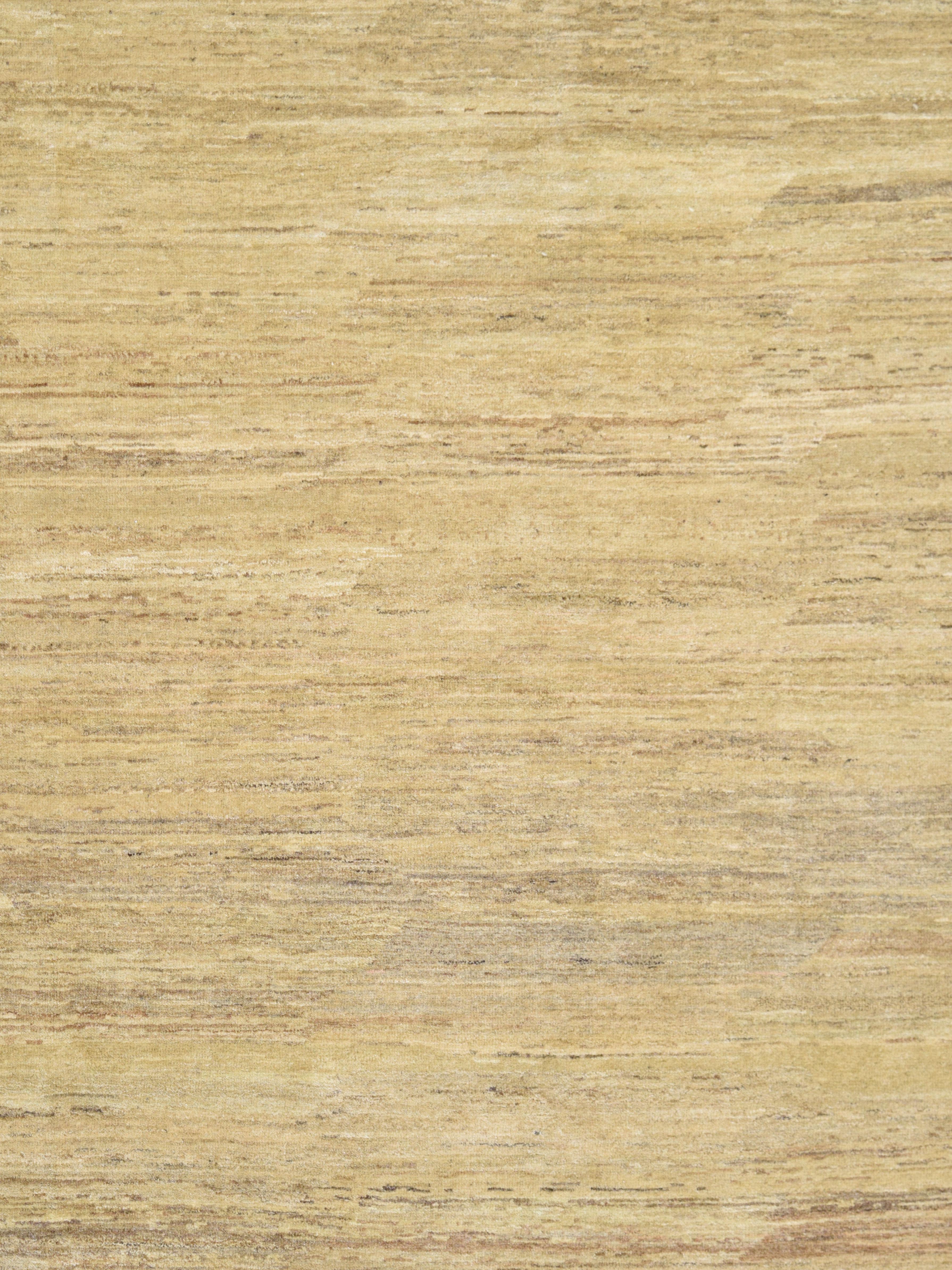 Handgeknüpfter, neutraler, minimalistischer, minimalistischer persischer Wollteppich in Beige und Sand, 8' x 10' im Angebot 2