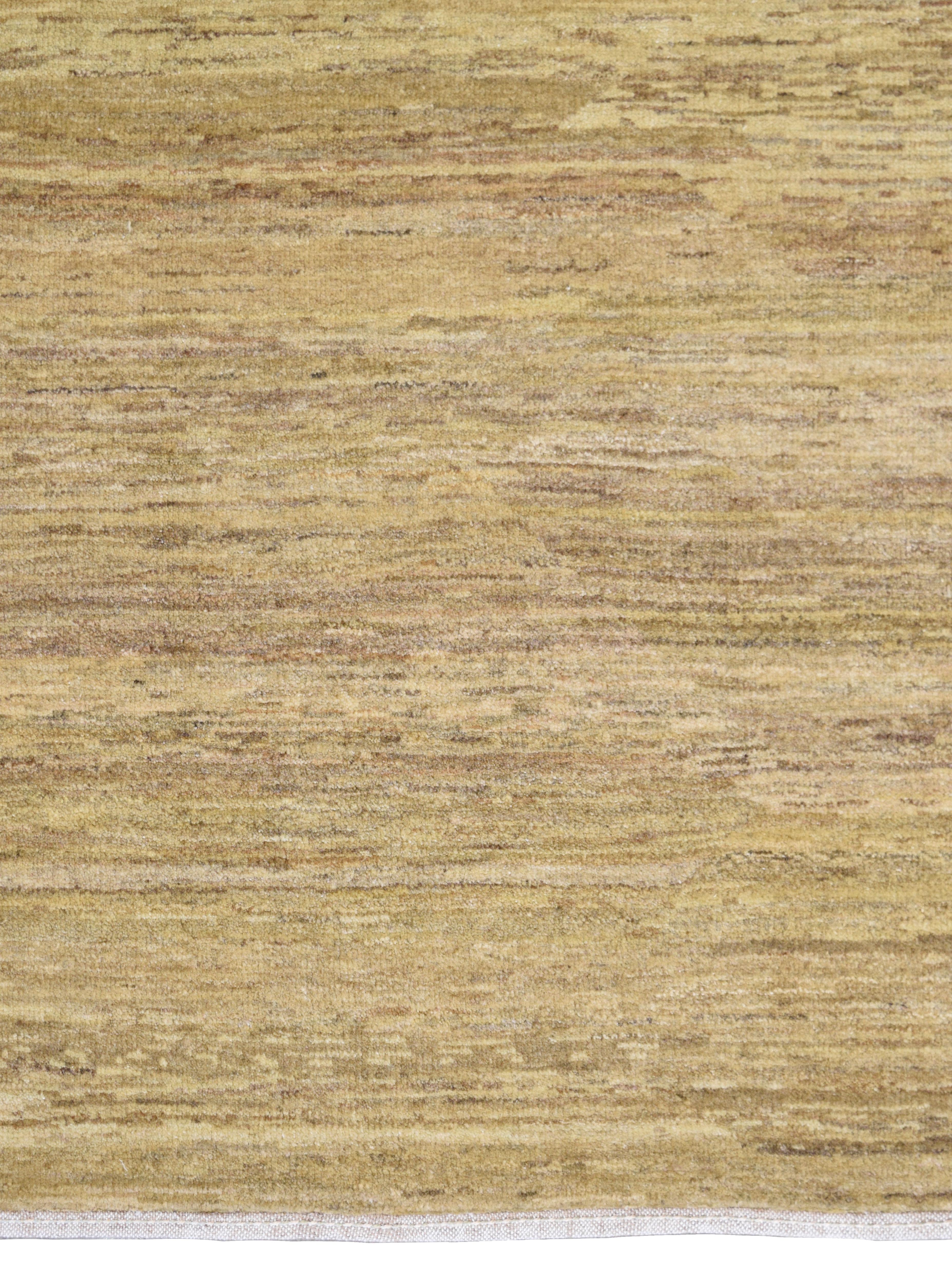 Handgeknüpfter, neutraler, minimalistischer, minimalistischer persischer Wollteppich in Beige und Sand, 8' x 10' (Handgewebt) im Angebot