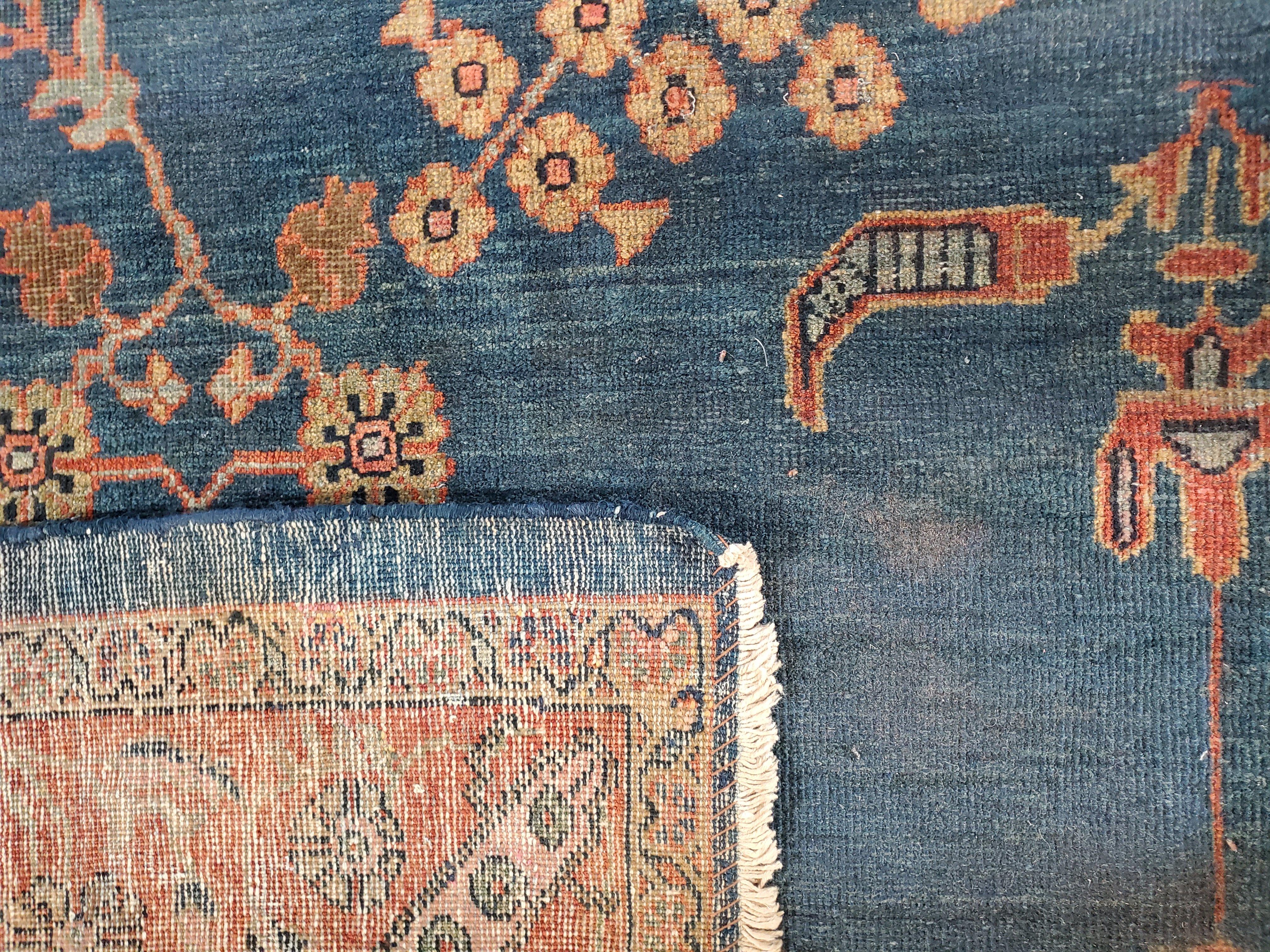 Handgeknüpfter, neuseeländischer, antiker persischer Sultanabad-Teppich aus Wolle im Angebot 2