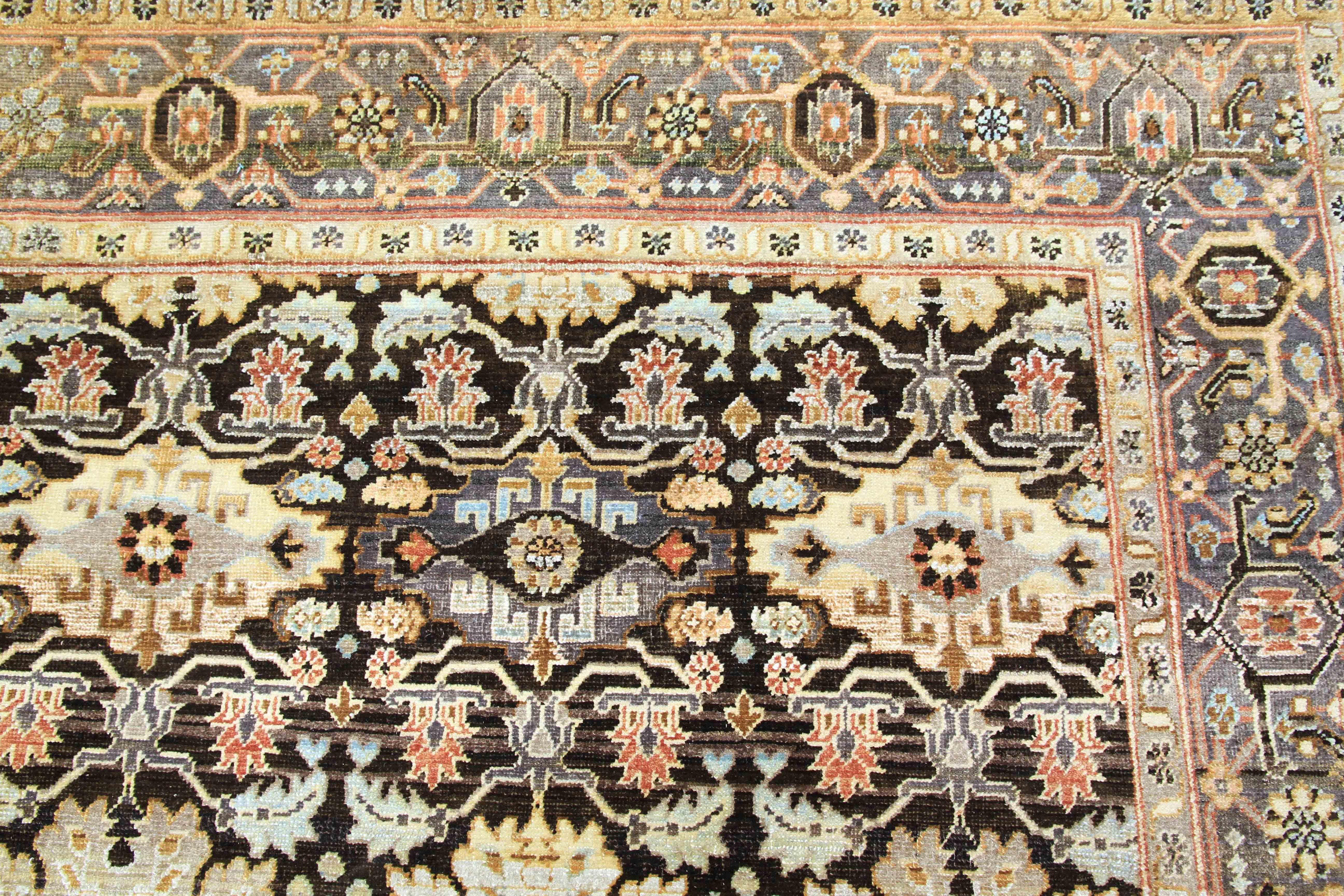 Hand Knotted One of a Kind Wool Area Rug For Sale 1