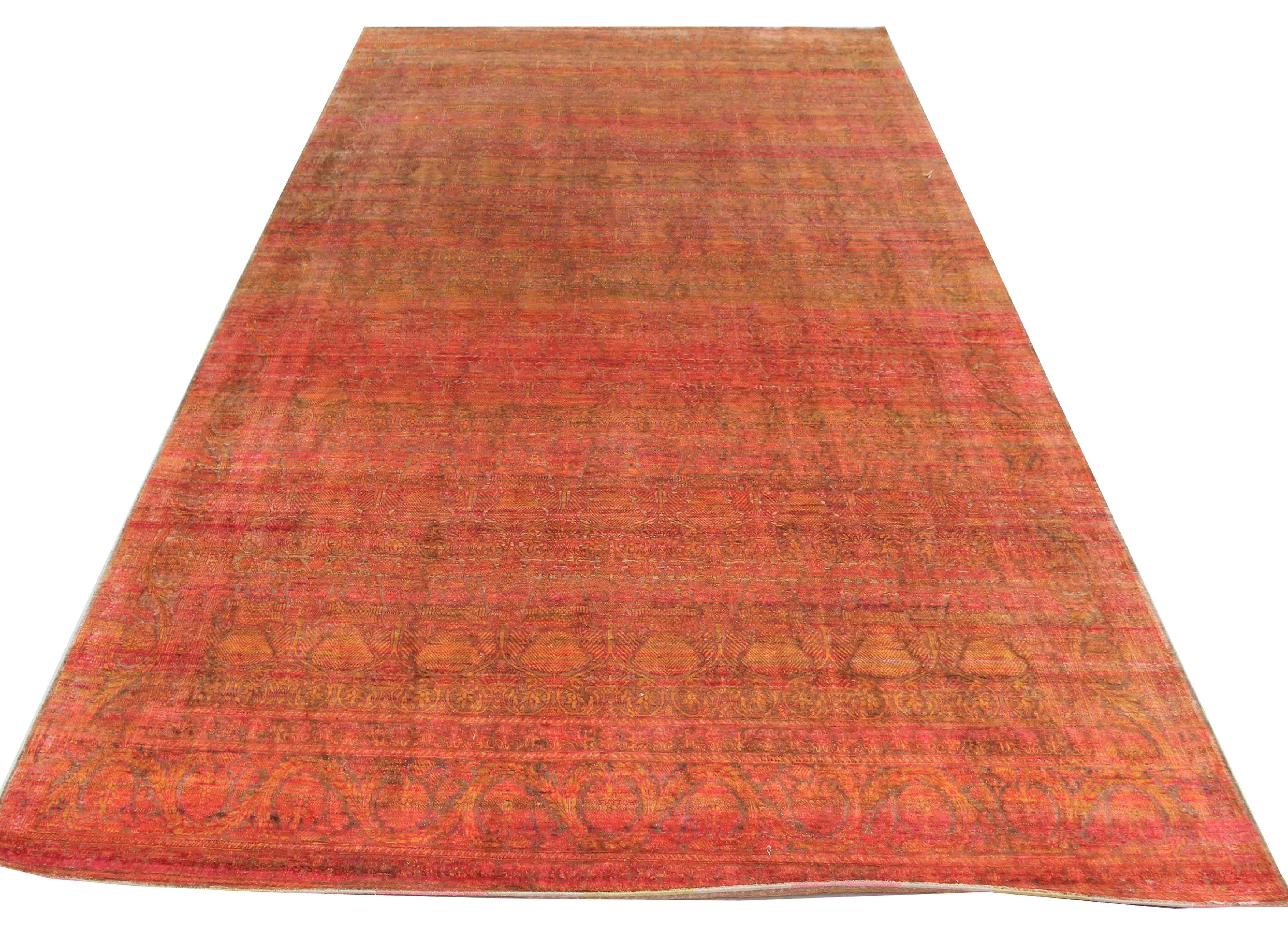 Hand Knotted One of a Kind Silk Area Rug 9'9'' x 14' For Sale 3