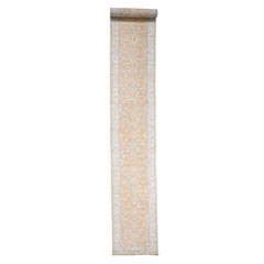 Hand Knotted Oushak Pure Wool Runner Oriental Rug