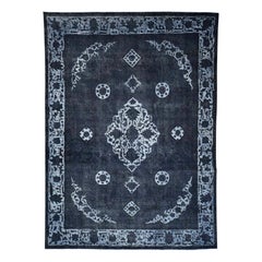 Hand Knotted Overdyed Persian Tabriz Pure Wool Oriental Rug